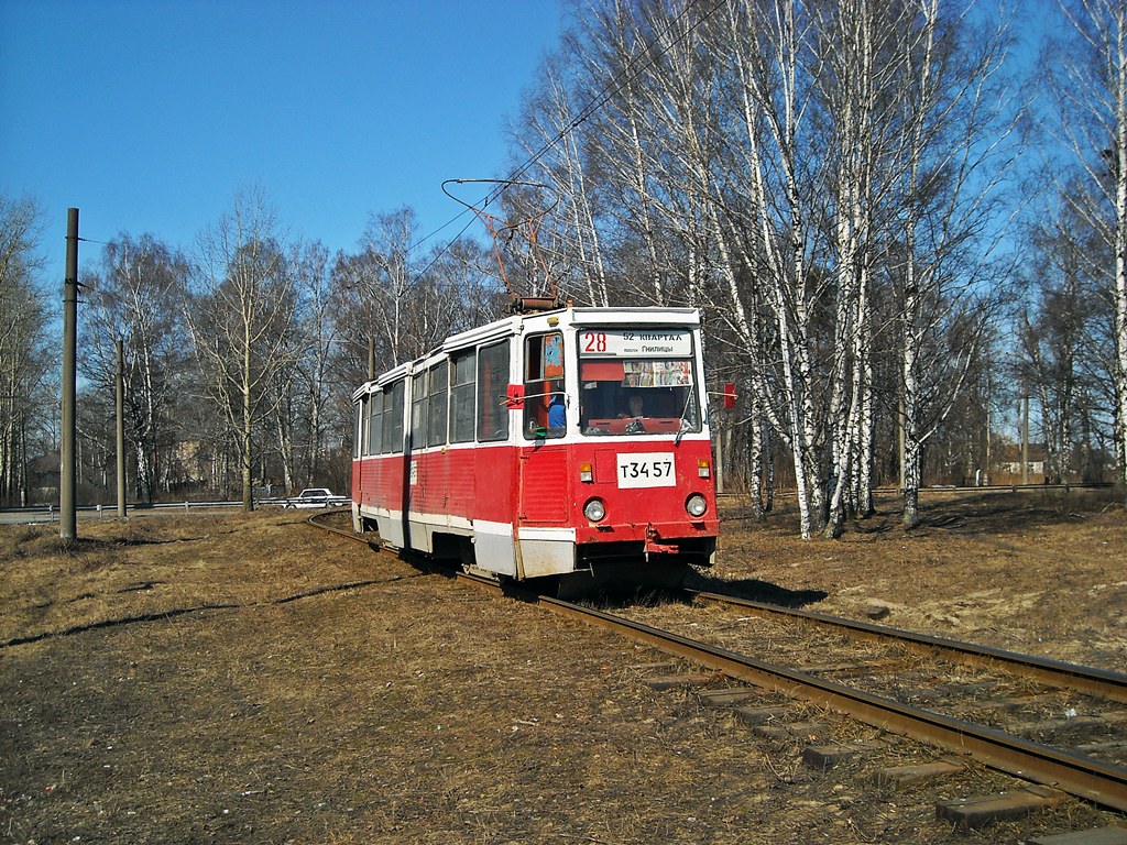 Нижний Новгород, 71-605 (КТМ-5М3) № 3457; Нижний Новгород — Воскрешение 28 трамвайного маршрута