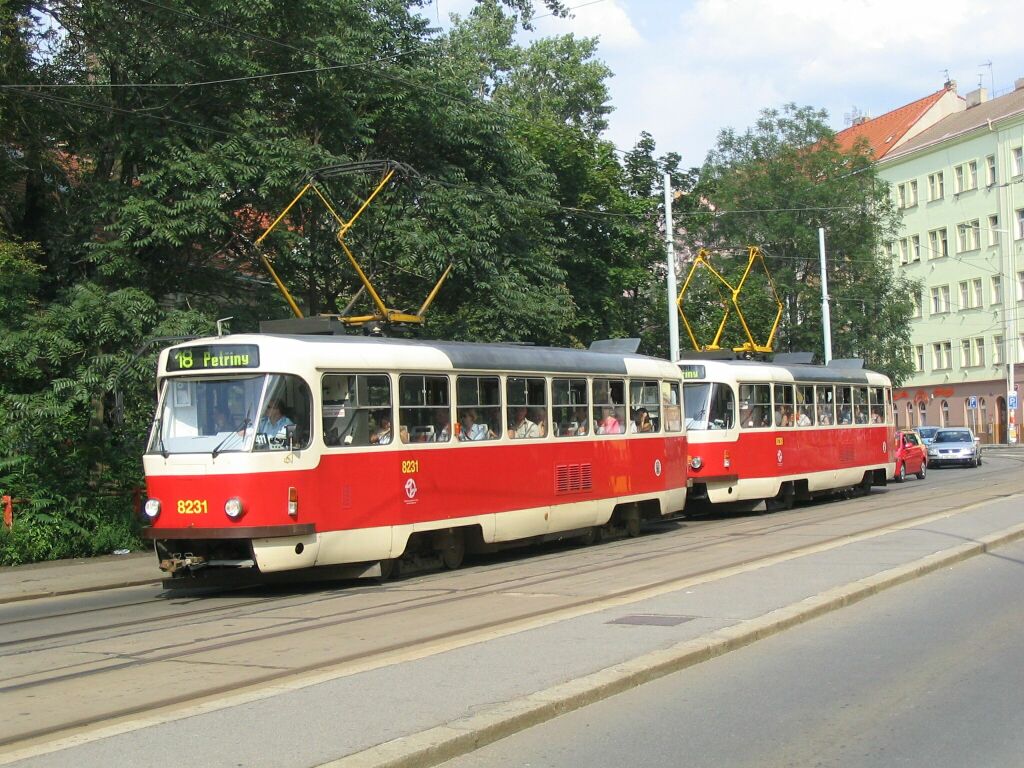 Прага, Tatra T3R.P № 8231