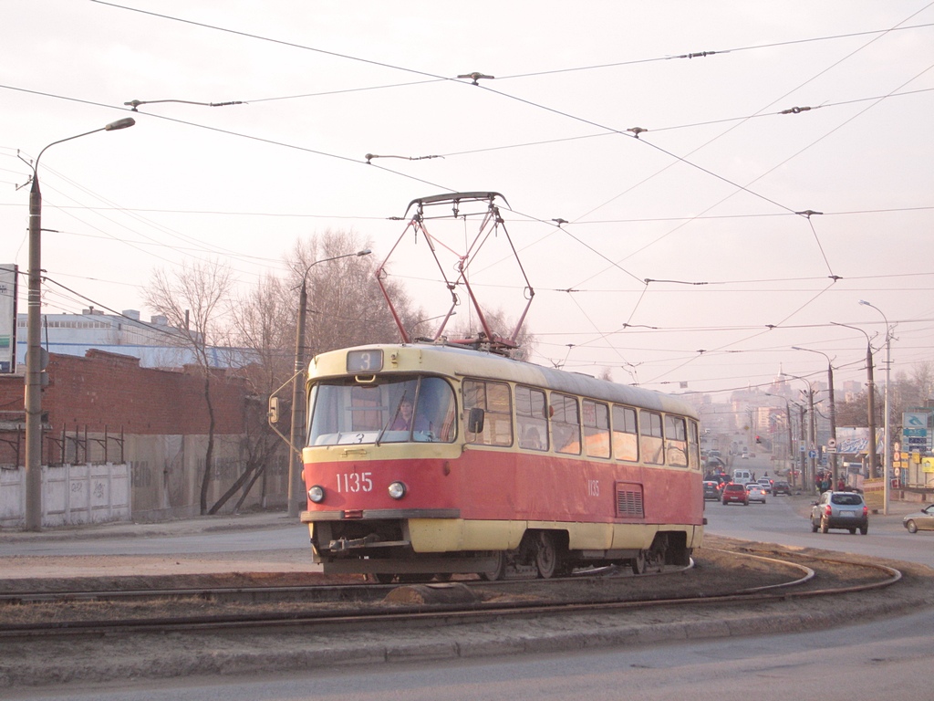 Ижевск, Tatra T3SU (двухдверная) № 1135