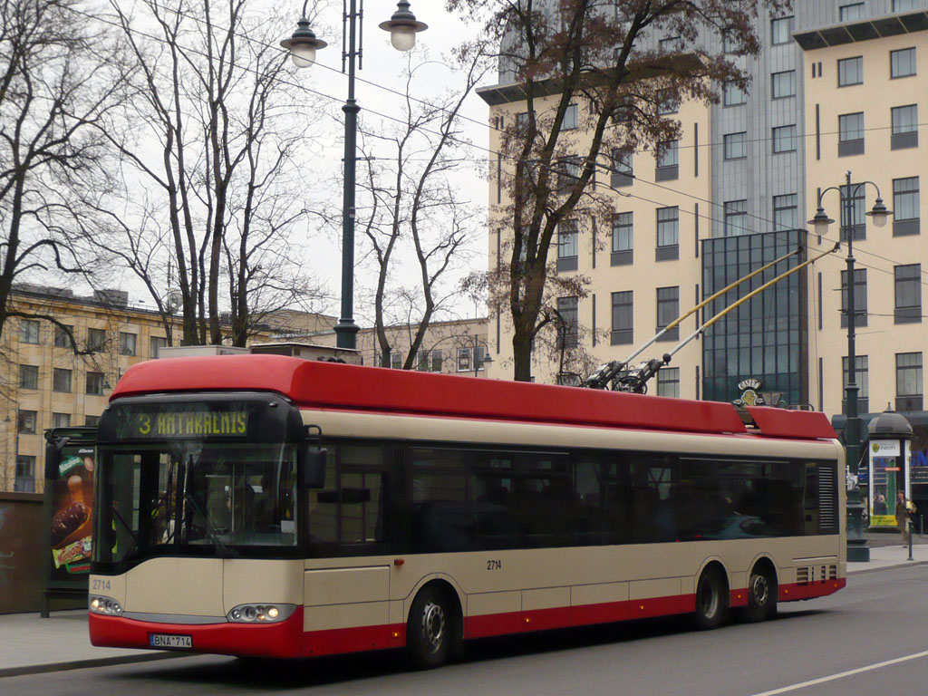 Вильнюс, Solaris Trollino II 15 AC № 2714 Вильнюс, Solaris Trollino II 15 AC № 2714