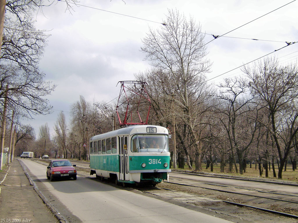 Донецк, Tatra T3SU (двухдверная) № 3814
