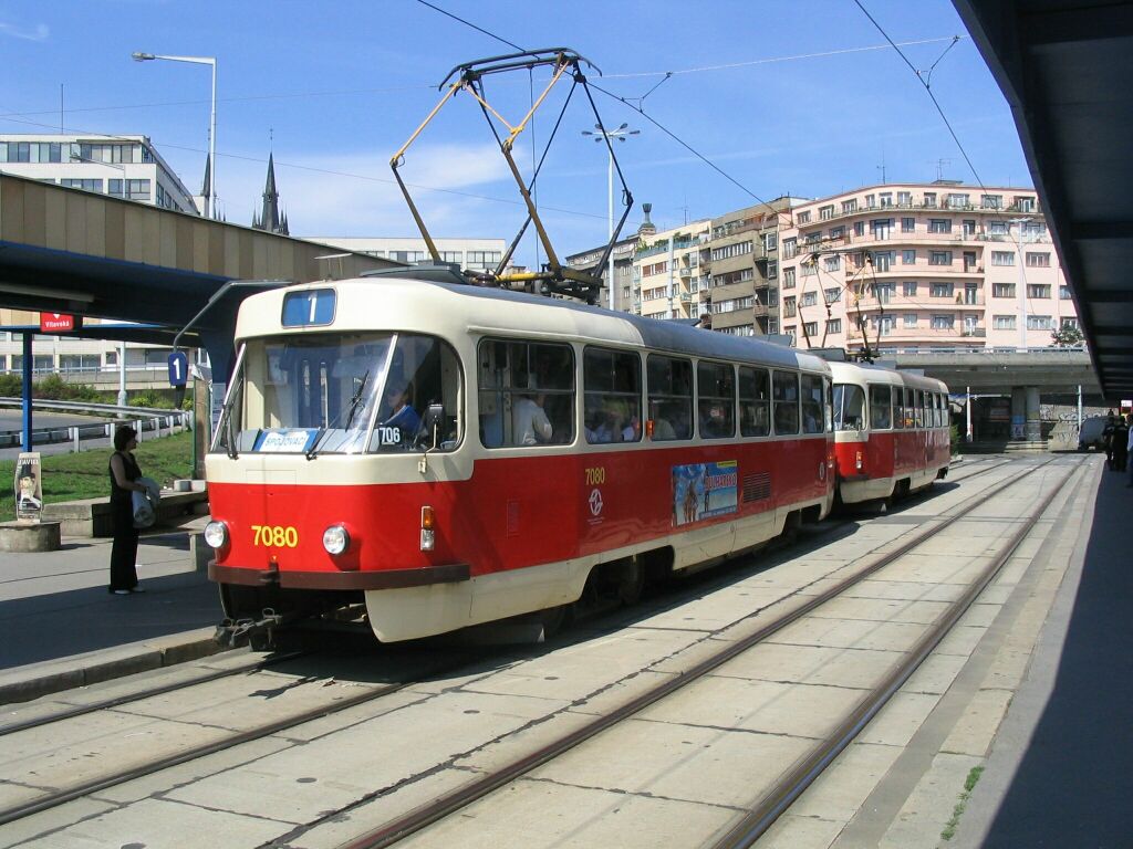Прага, Tatra T3SUCS № 7080