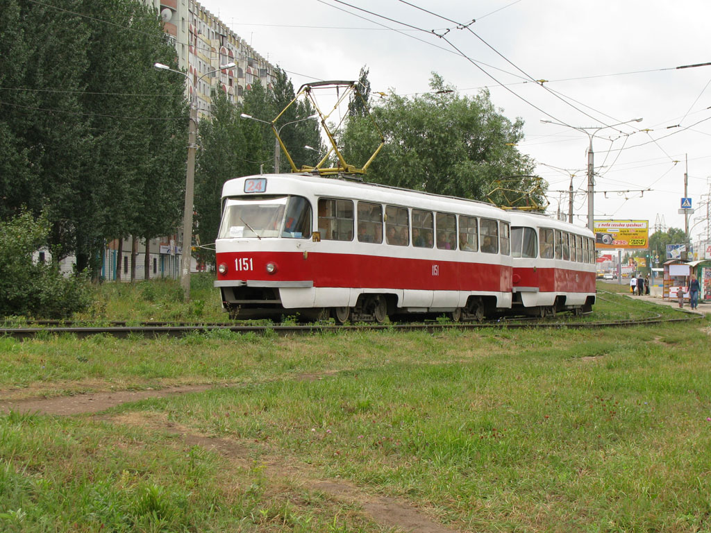 Самара, Tatra T3SU (двухдверная) № 1151