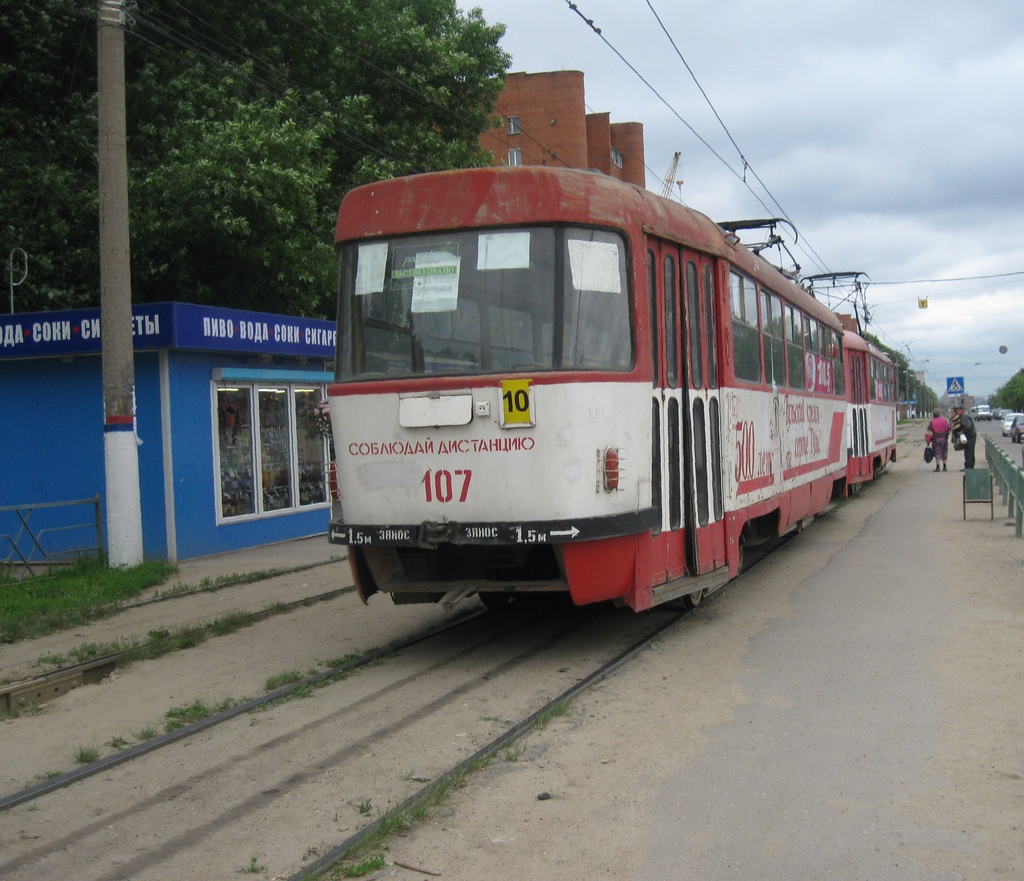 Тула, Tatra T3SU (двухдверная) № 107