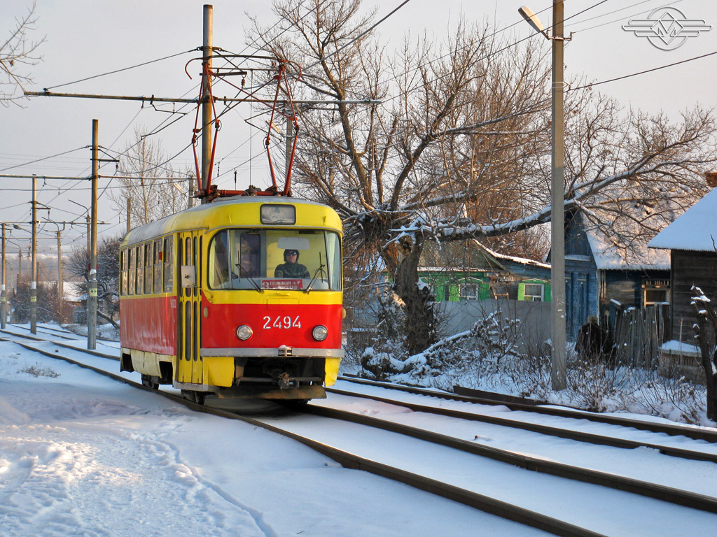 Волгоград, Tatra T3SU (двухдверная) № 2494