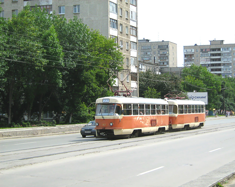 Екатеринбург, Tatra T3SU № 187