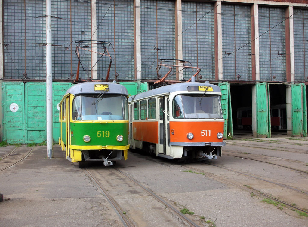 Калининград, Tatra T4D № 519; Калининград, Tatra T4D № 511