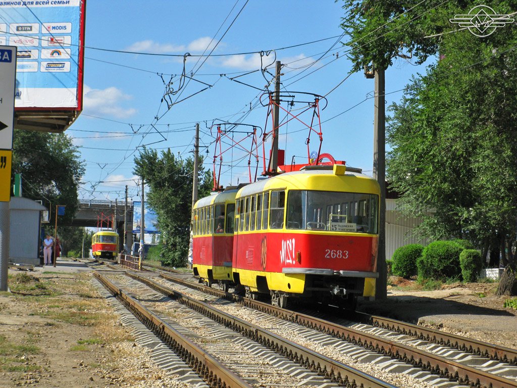 Волгоград, Tatra T3SU (двухдверная) № 2682; Волгоград, Tatra T3SU (двухдверная) № 2683
