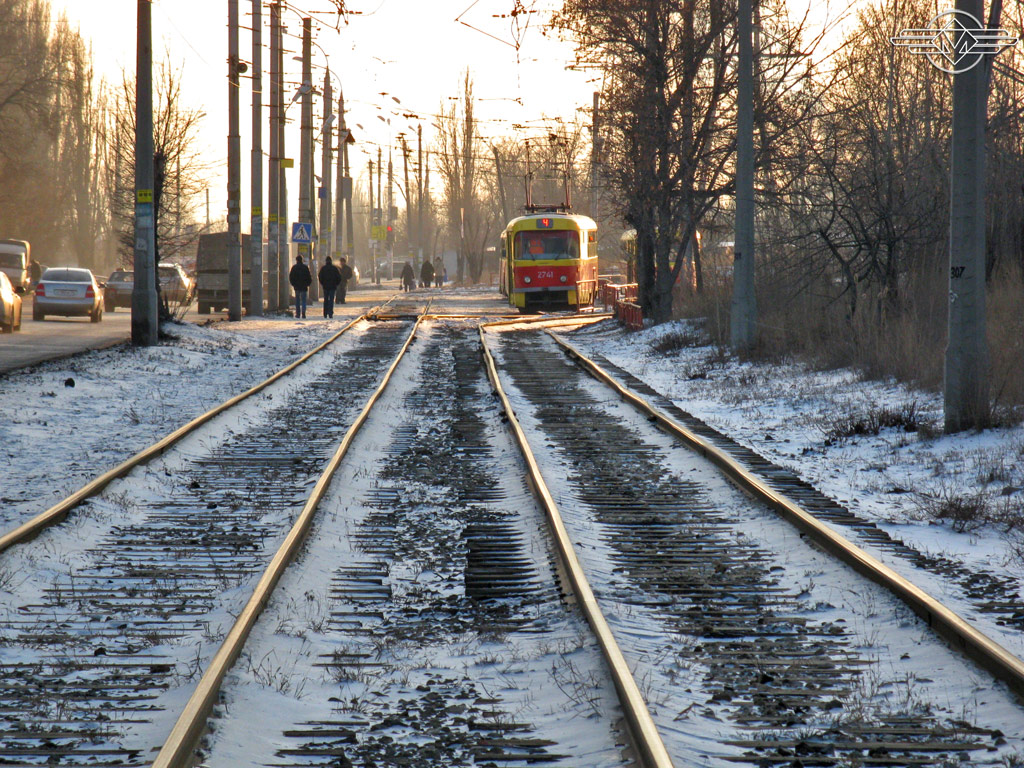 Волгоград, Tatra T3SU № 2741; Волгоград — Трамвайные линии: [2] Второе депо — Советский район