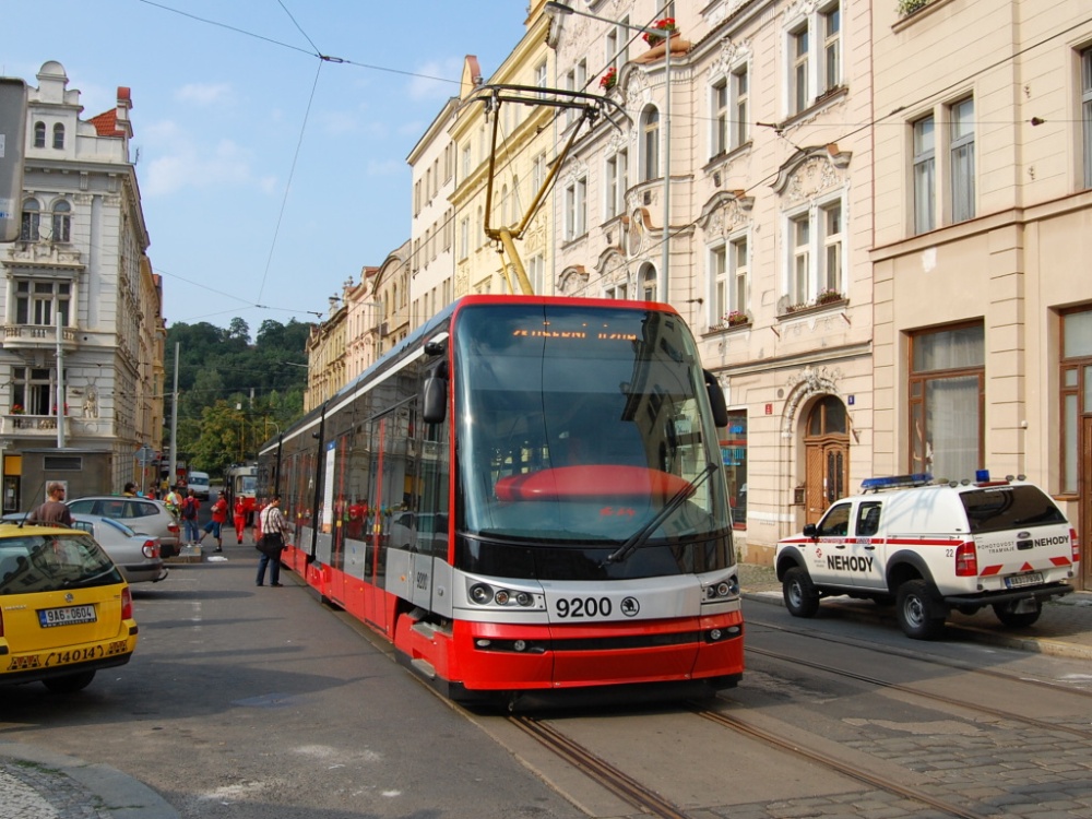 Прага, Škoda 15T0 ForCity Alfa Praha № 9200 Прага, Škoda 15T0 ForCity Alfa Praha № 9200