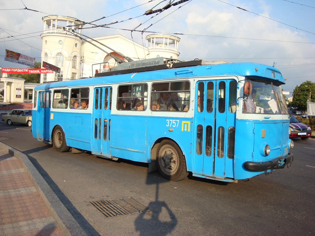 Крымский троллейбус, Škoda 9TrH27 № 3757