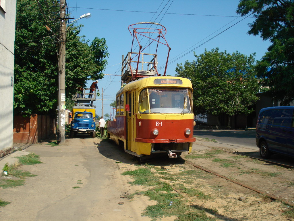 Одесса, Tatra T3SU (двухдверная) № В-1; Одесса — 2008–09 — Реконструкция Фонтанской дороги