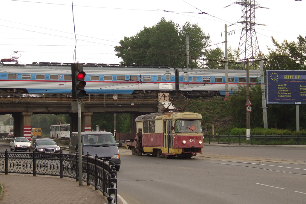 Тверь, Tatra T3SU (двухдверная) № 450; Тверь — Служебные трамваи и специальная техника