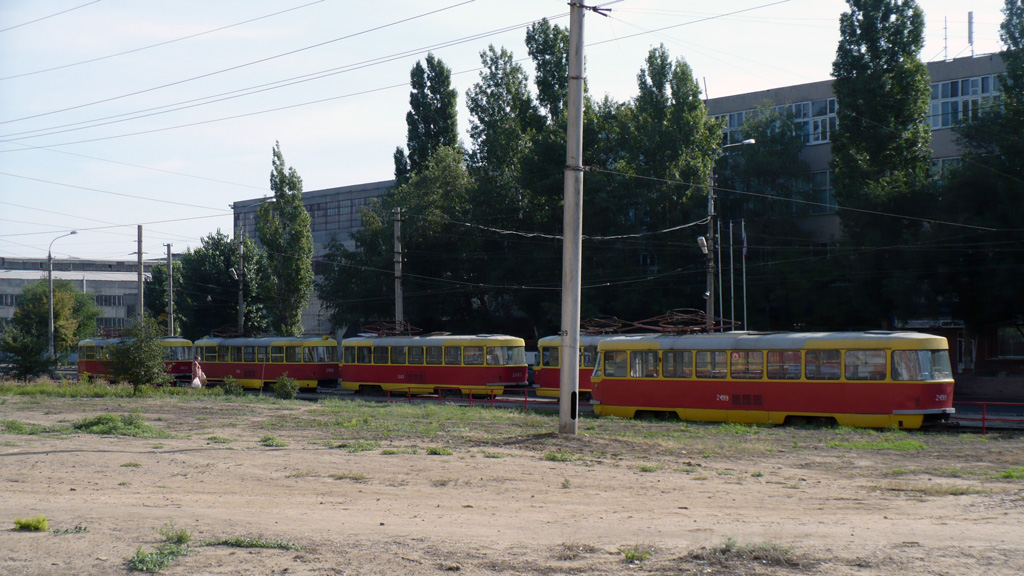 Волгоград, Tatra T3SU (двухдверная) № 2499; Волгоград — Трамвайные линии: [2] Второе депо — Советский район