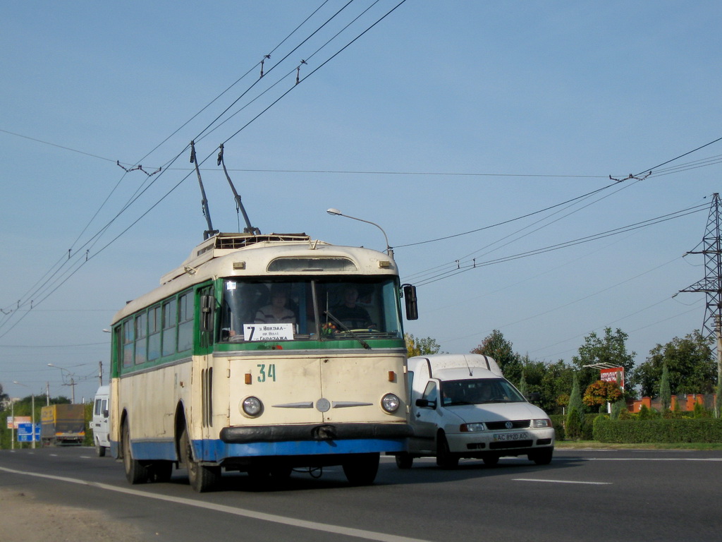 Луцк, Škoda 9Tr19 № 34; Луцк — Троллейбусная экскурсия 26.09.2009
