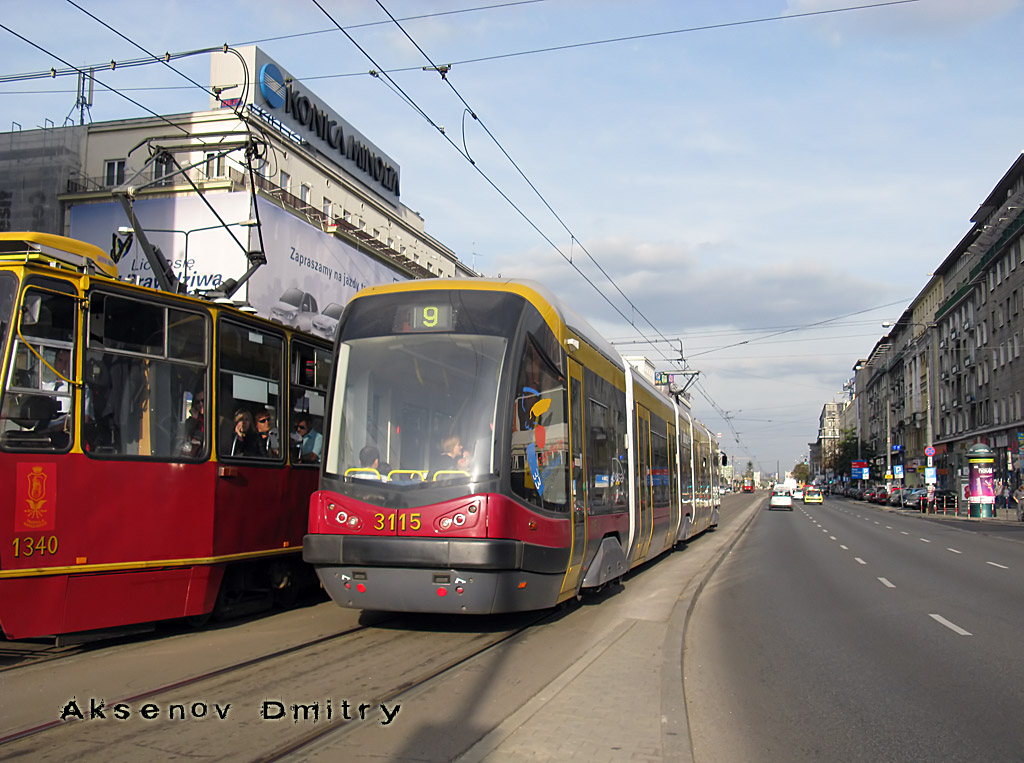 Варшава, PESA Tramicus 120N № 3115