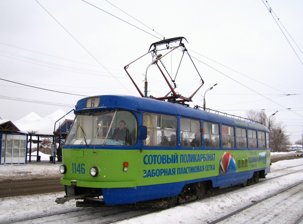 Ижевск, Tatra T3SU (двухдверная) № 1146