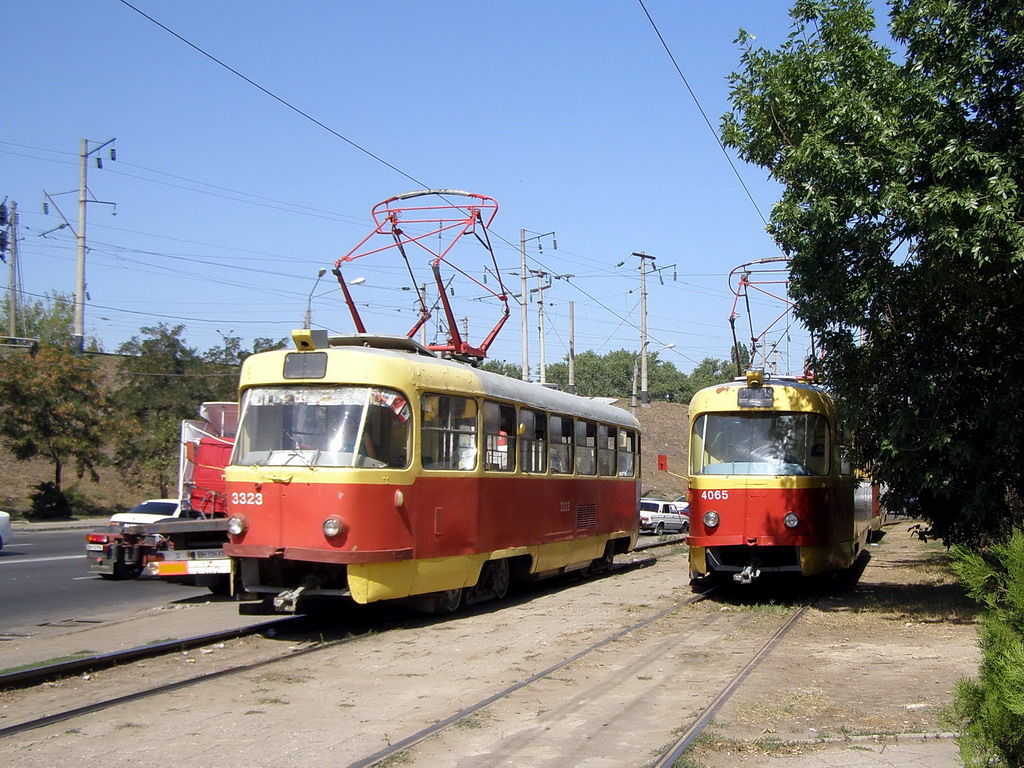 Одесса, Tatra T3SU № 3323; Одесса, Tatra T3SU № 4065