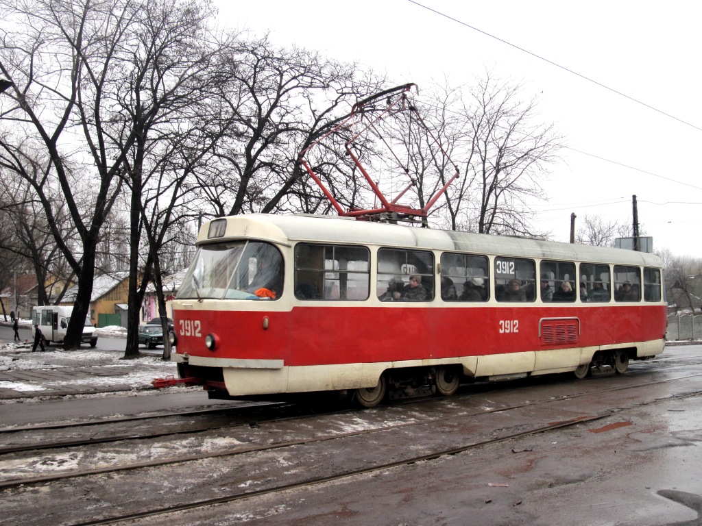Донецк, Tatra T3SU (двухдверная) № 3912