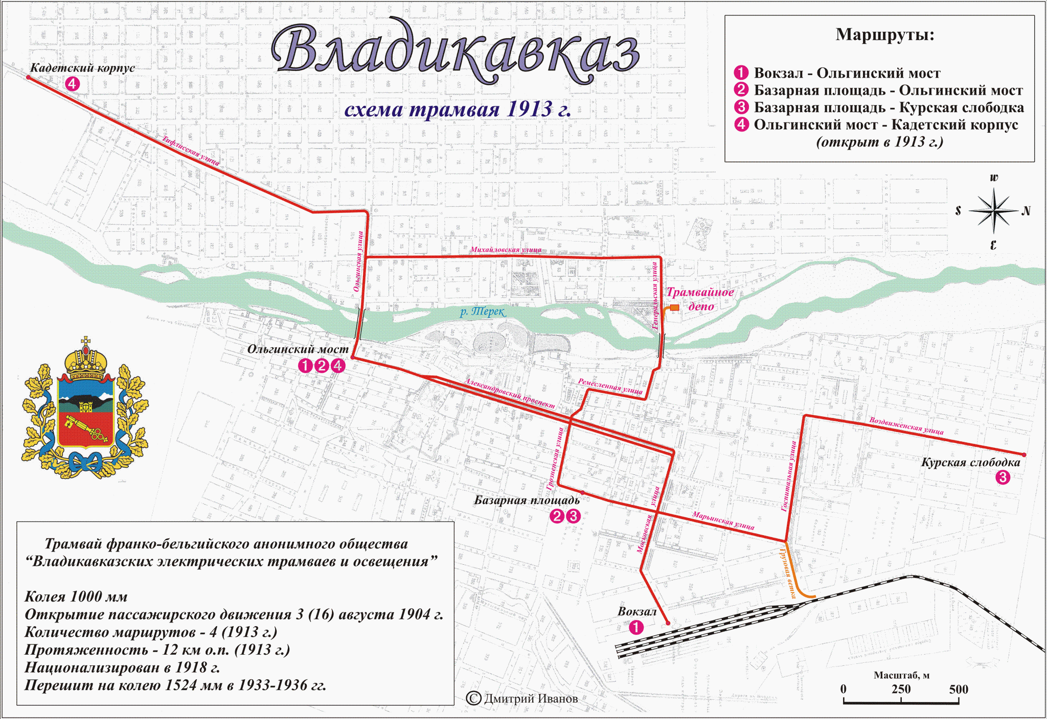 Владикавказ — Схемы