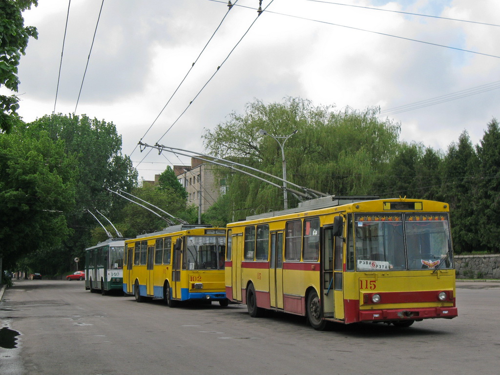 Ровно, Škoda 14Tr89/6 № 115; Ровно — Троллейбусное движение 9 мая 2010 года