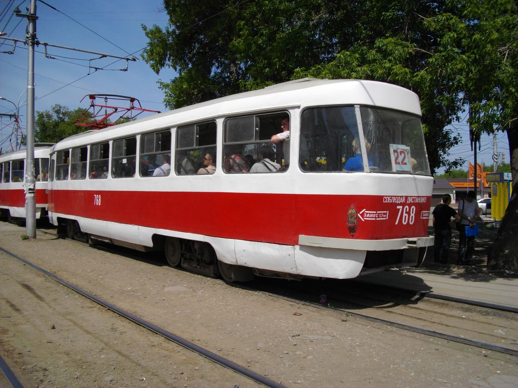 Самара, Tatra T3SU (двухдверная) № 768
