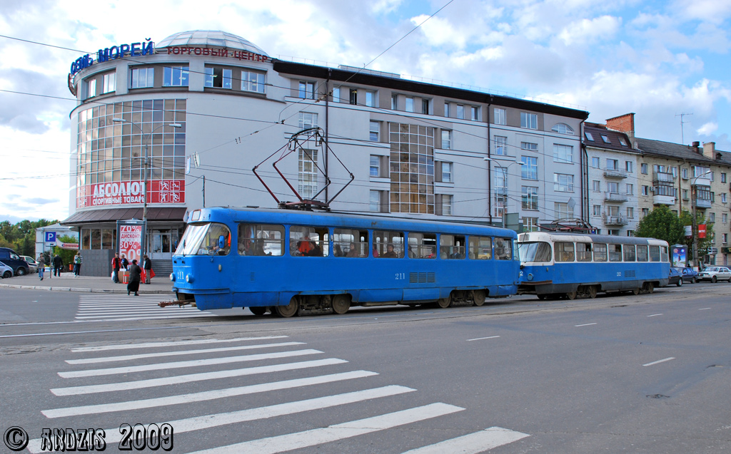 Тверь, Tatra T3SU № 211; Тверь — Трамвайные линии: Центральный район