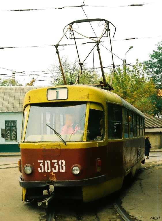 Харьков, Tatra T3SU № 3038