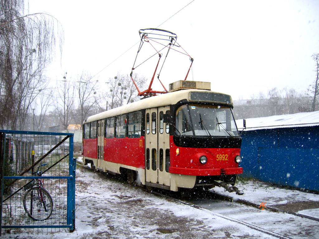 Киев, Tatra T3P № 5992; Киев — Покатушки 20.11.2004 на трамвае Tatra T3P