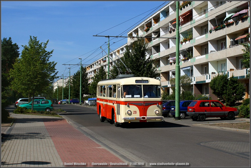 Острава, Škoda 8Tr6 № 29; Эберсвальде — Подвижной состав из других городов; Эберсвальде — Юбилей: 70 лет троллейбусу в Эберсвальде (21.08.2010)