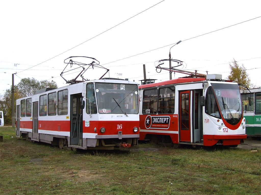 Тверь, Tatra T6B5SU № 16; Тверь, 71-134А (ЛМ-99АЭН) № 172