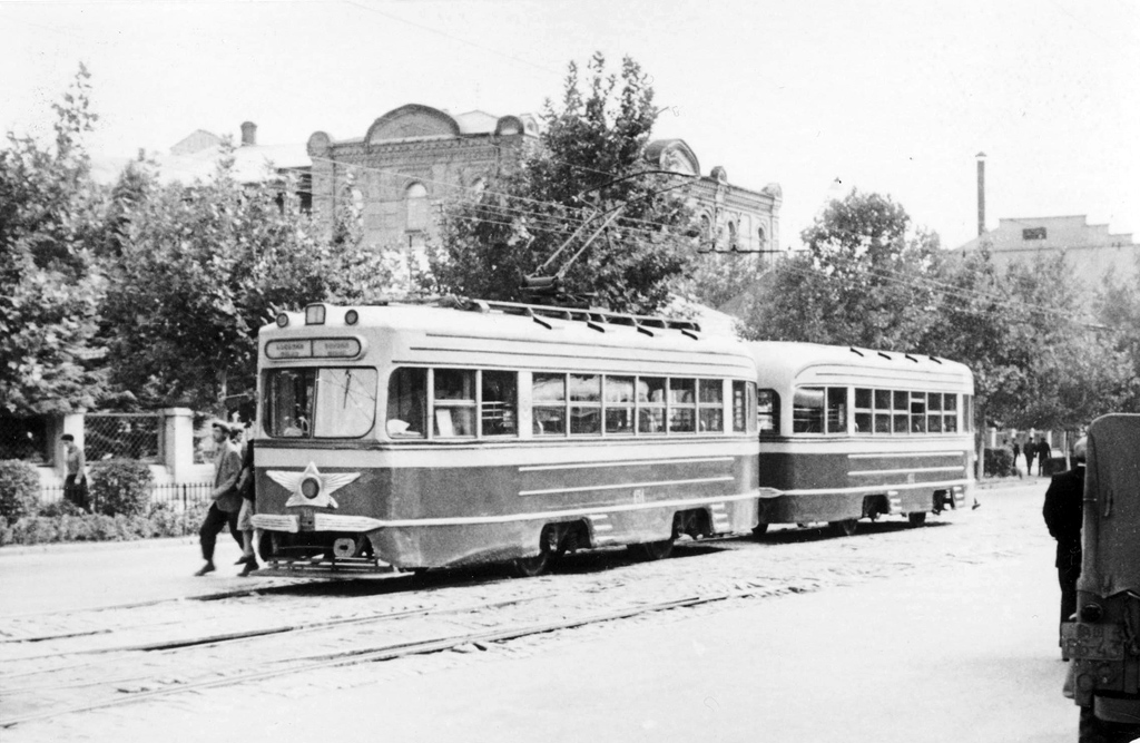 Тбилиси, КТМ-1 № 151; Тбилиси, КТП-1 № 154; Тбилиси — Старые фотографии и открытки — трамвай