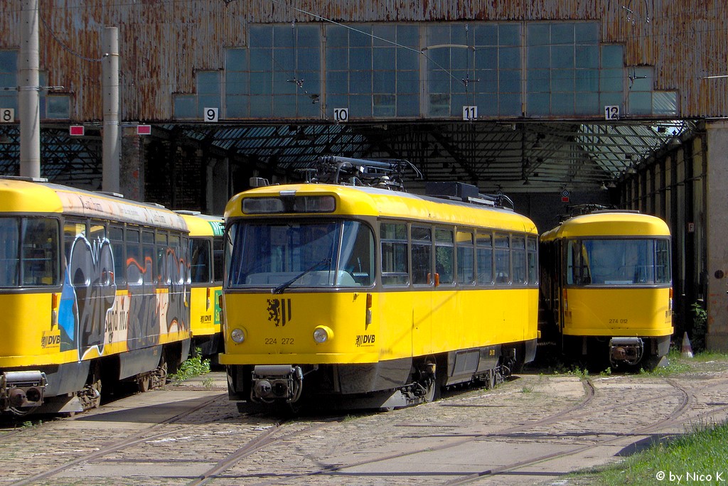 Дрезден, Tatra T4D-MT № 224 272; Дрезден — Трамвайное депо Бюлау (закрытые 2007)