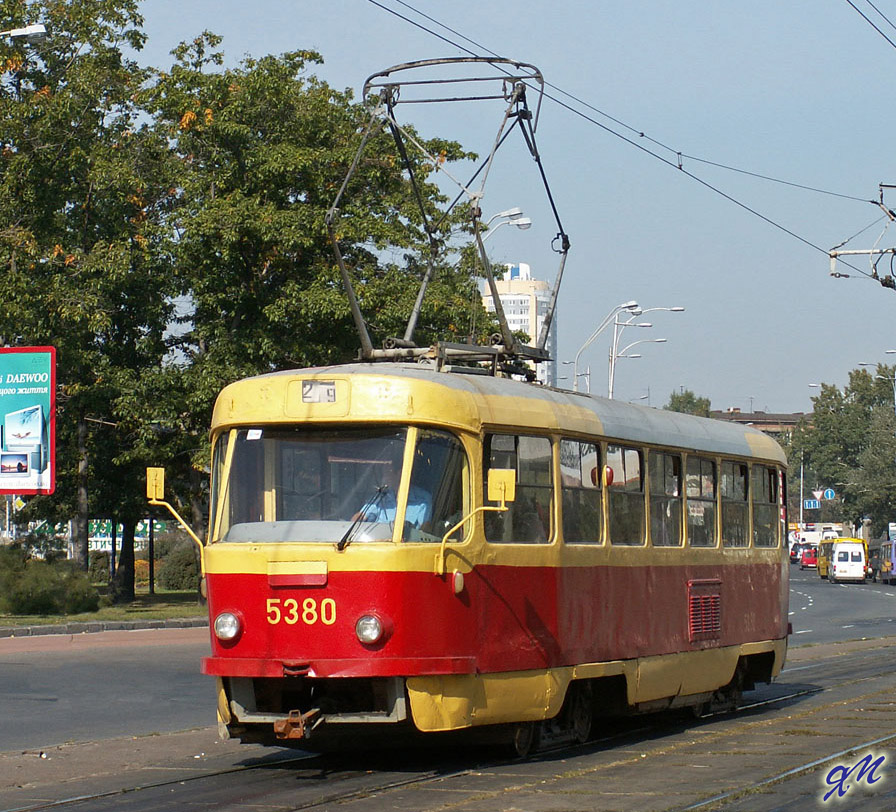 Киев, Tatra T3SU (двухдверная) № 5380