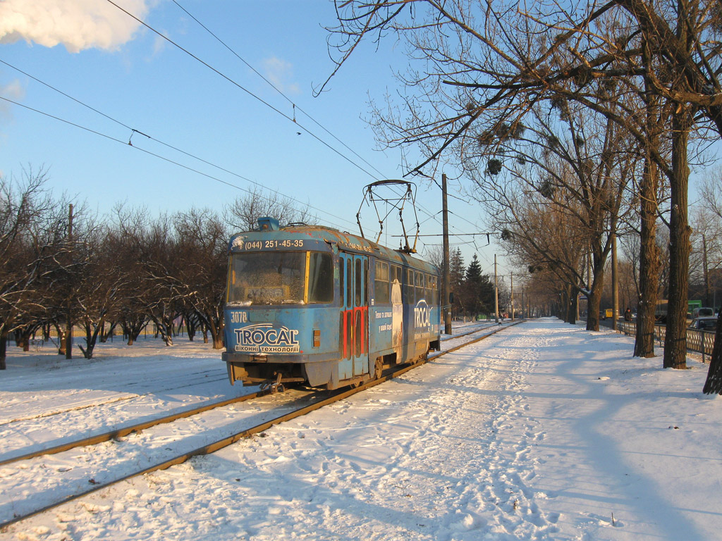 Харьков, Tatra T3SU (двухдверная) № 3078