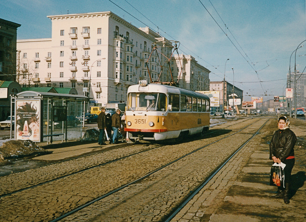 Москва, Tatra T3SU № 3651 Москва, Tatra T3SU № 3651