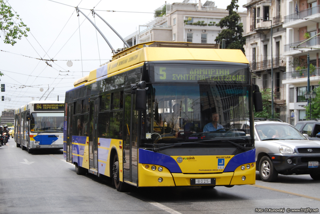 Афины, Neoplan 861 N6216 Electroliner (ELVO) № 8025 Афины, Neoplan 861 N6216 Electroliner (ELVO) № 8025