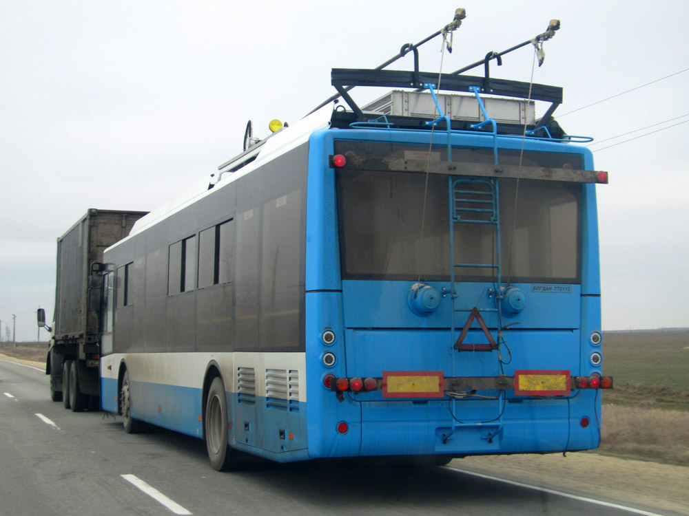 Крымский троллейбус — Транспортировка новых троллейбусов Богдан; Крымский троллейбус — Троллейбусы без номеров