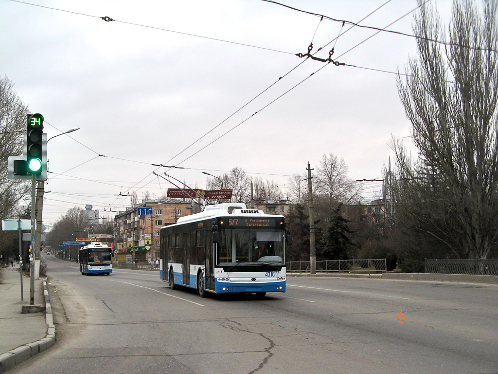 Крымский троллейбус, Богдан Т70110 № 4316