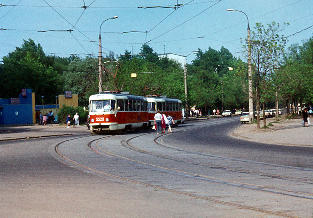Москва, Tatra T3SU № 5529; Москва — Исторические фотографии — Трамвай и Троллейбус (1946-1991)