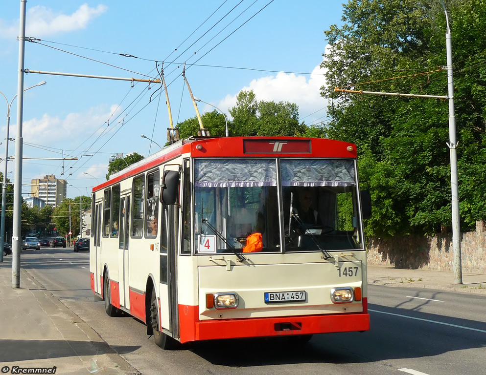 Вильнюс, Škoda 14Tr02/6 № 1457