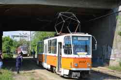 София, Tatra T6A2B № 2037; София — Доставка и разтоварване на T4D-C от Хале — юли 2011 г.