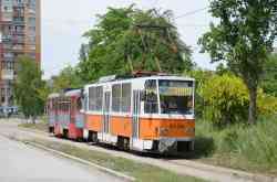 София, Tatra T6A2B № 2034; София — Доставка и разтоварване на T4D-C от Хале — юли 2011 г.