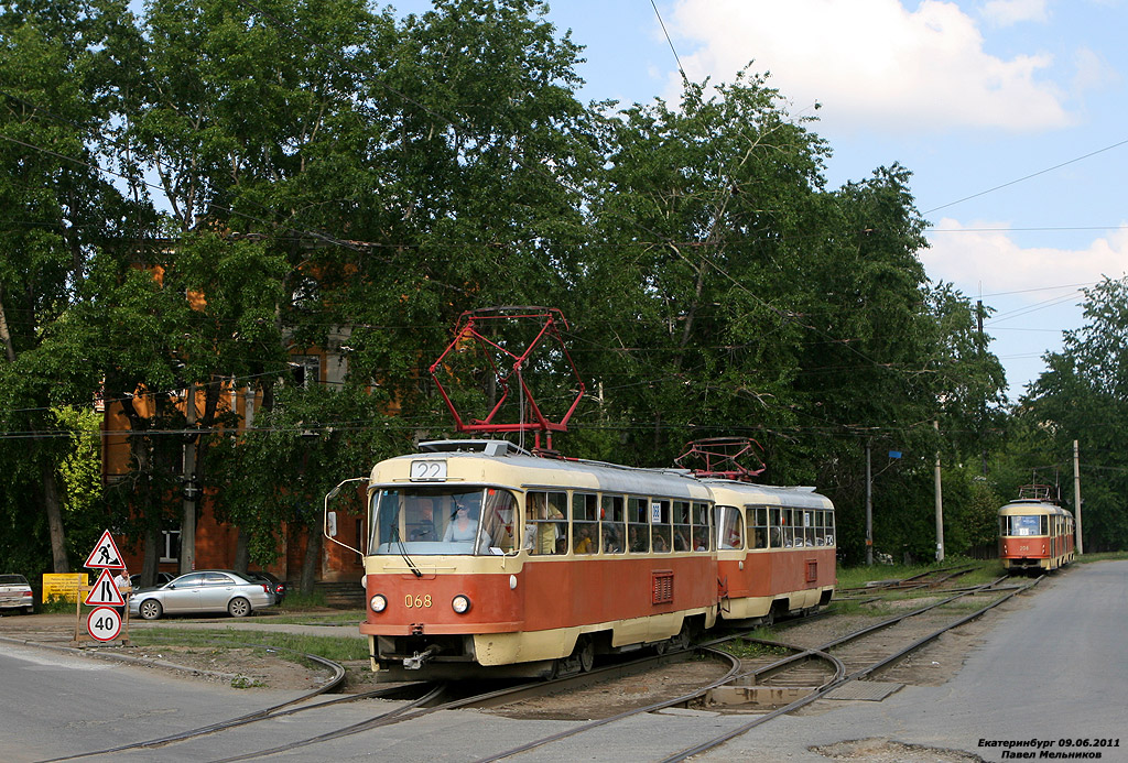 Екатеринбург, Tatra T3SU (двухдверная) № 068
