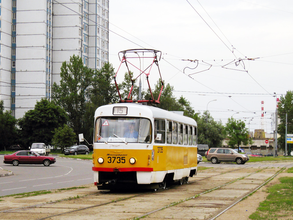 Москва, Tatra T3SU № 3735
