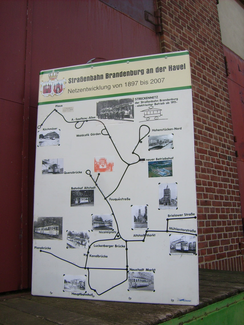 Бранденбург-на-Хафеле — Схемы; Бранденбург-на-Хафеле — Юбилей: 100 лет электрическому трамваю в Бранденбург-на-Хафеле