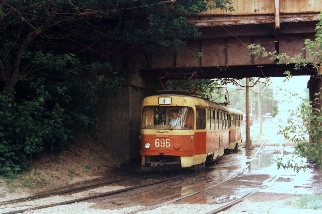Запорожье, Tatra T3SU (двухдверная) № 696 Запорожье, Tatra T3SU (двухдверная) № 696