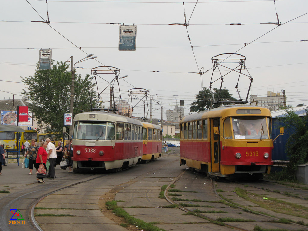 Киев, Tatra T3SU № 5388; Киев, Tatra T3SU (двухдверная) № 5319