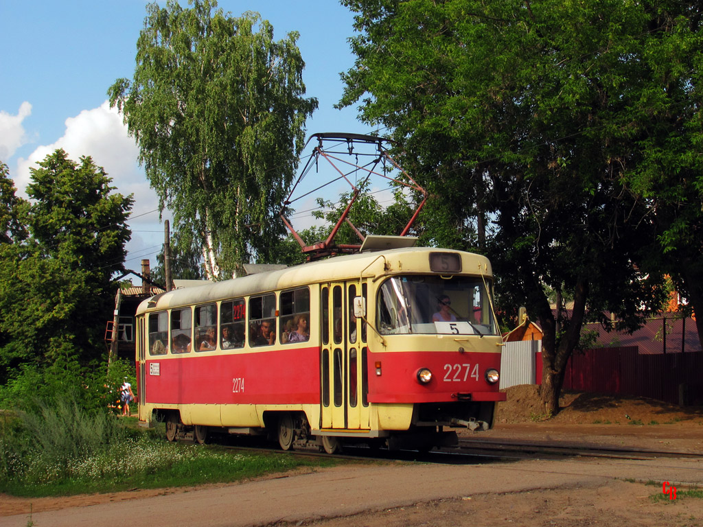 Ижевск, Tatra T3SU (двухдверная) № 2274