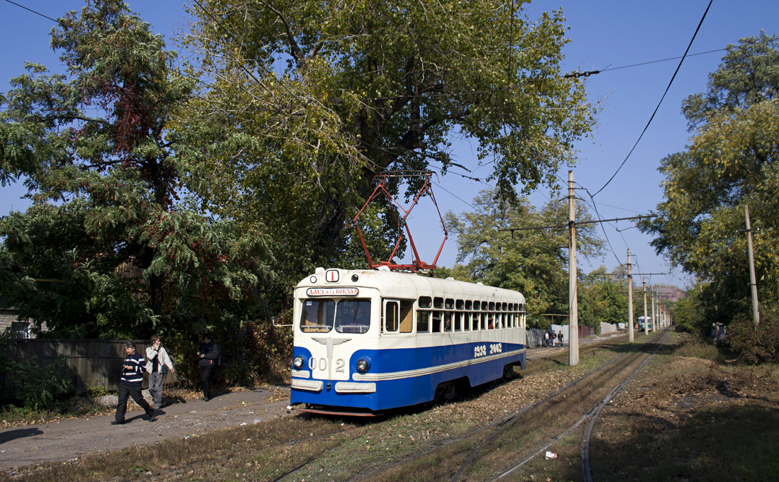 Донецк, МТВ-82 № 002; Донецк — «Ретро-трамваёвка по-донецки»; МТВ-82 № 002, 8 октября 2011
